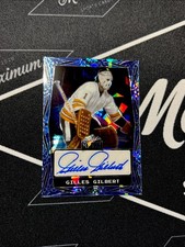 2024 Leaf Metal Legends Blue Crystals 1/4 Gilles Gilbert Auto (Jersey #) Bruins
