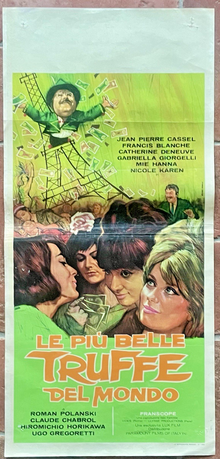 Locandina originale film Le più belle truffe del mondo (1964) - Regia di Claude Chabrol, Jean-Luc Godard, Roman Polański, Ugo Gregoretti