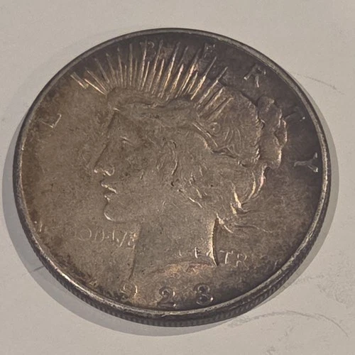 1923 S Peace Dollar $1 Silver Coin Circulated 0.9 Fineness Uncertified