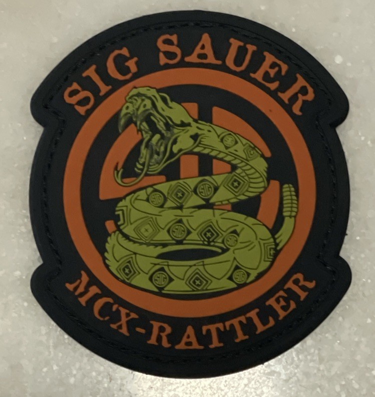 NEW* EXCLUSIVE 5.11 SIG SAUER MCX-RATTLER PATCH & MATCHING STICKER