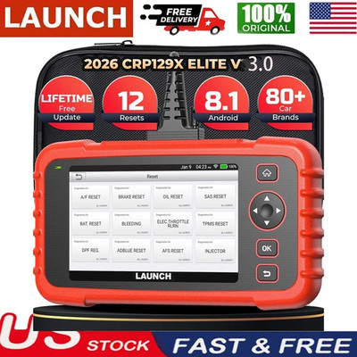 *LAUNCH CRP129X OBD2 Scanner Car Diagnostic Tool Engine ABS SRS TPMS EPB SAS DPF