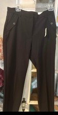 NWT Express Women s Sz.10 Regular Black Crop Pants. 26 L. High Rise.Stretch.