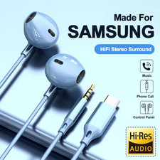 For Samsung HiFi In-Ear USB C 3.5mm Wired Earphones Galaxy S24 S23 S22 Ultra US