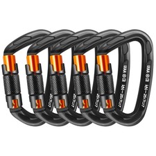 Climbing Carabiner Clips 25kN Auto Locking Carabiner, Professional Heavy Duty...