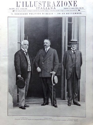 L'illustrazione Italiana 4 Ottobre 1908 Desio Wright Faenza Hofmannsthal Mistral