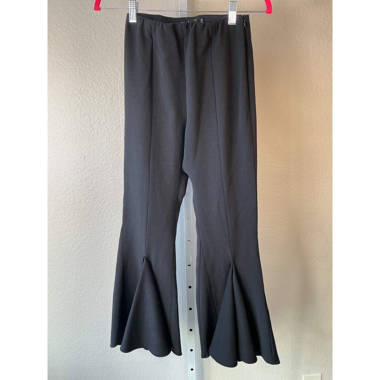 Zara Basic Collection Black Flare Bell Bottom Pan… - image 1