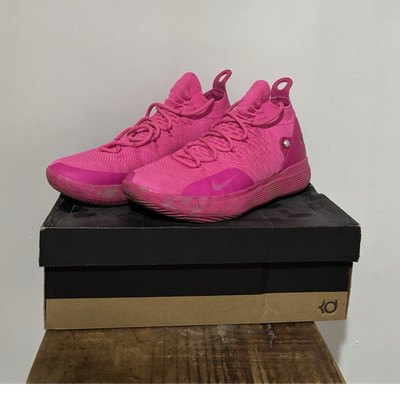 Nike KD 11 Pink Men's Basketball Mesh Mid Top Basketball Sneakers