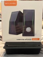 Nylavee Computer Speakers, Bluetooth 5.0 Hi-Fi Stereo PC Speakers. Estate Find