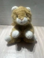 Vintage A&A Orange Tabby Striped 12” Kitty Cute Lifelike Cat Plush