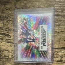 Jim Kelly Leaf Flash of Color FC-9 Pre-Production Proof 1/1 Football Card