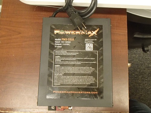 Powermax Converter PM3-55LK Input 105-130vac Output 13.6dc 55 Amps
