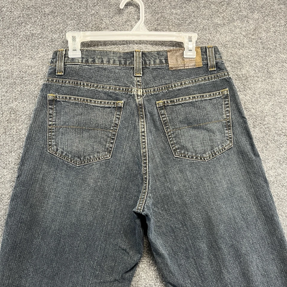 Pantalones de mezclilla Claiborne Jeans para hombre 32x32 relajados rectos lavados oscuros Foto 4 de 4