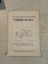 Mitsubishi MT300 Tractor Exclusive Parts List For USA Market Manual