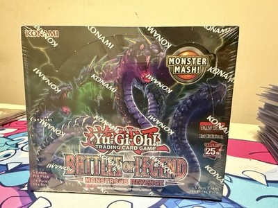 Yu-Gi-Oh Battles of Legend: Monstrous Revenge Booster Box 1st Edition TCG