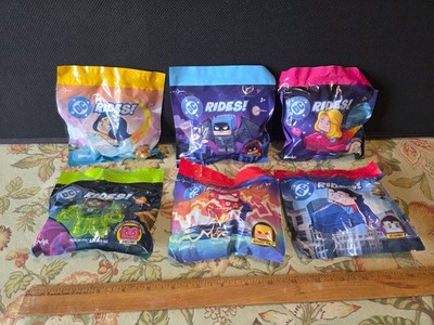 Wendys DC Rides Kids Meal Toys Set of 6 Sealed 2025 w Possible