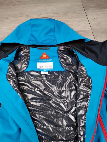 Columbia Jacket Mens S Blue Omni Heat  Omni Wind Block Reflective Insulated   - Picture 9 of 11