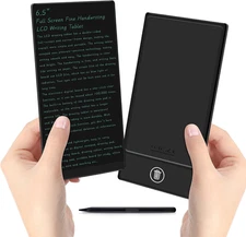 LCD Writing Tablet for Adult: 6.5 Inch Mini Full Screen Drawing Board Reusable D