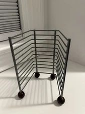 Metal CD Storage Rack Stand Holder 12 CD Vintage Excellent