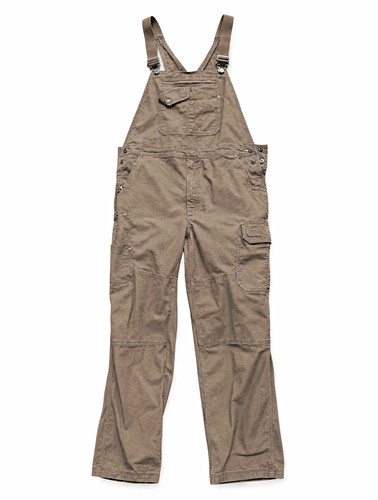 Duluth Trading Co. Unisex Gray Cotton Canvas Work Bib Overalls XL x 32