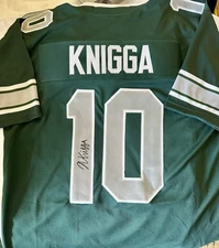 Eastern Michigan Eagles Noah Knigga Signed Green Jersey Auto