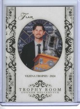 2025-26 UD FLAIR HOCKEY TROPHY ROOM CONNOR HELLEBUYCK SP TR-4 VEZINA-2024
