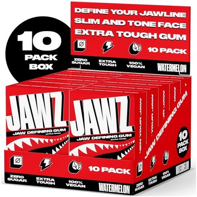 Jawline Chewing Gum (4 Month Supply) Watermelon - Define Your Jawline, Slim and