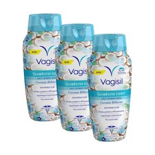 Feminine Wash for Intimate Hygiene pH Balanced Coconut Hibiscus 12 oz 3 PCS