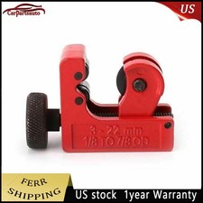 Mini Pipe Tubing Cutter 1/8" to 5/8" OD Copper Brass Aluminum Cutting HVAC Plumb