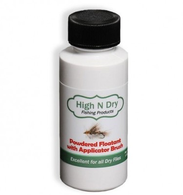 HIGH N DRY POWDER FLOATANT with APPLICATOR BRUSH CDC Dry Fly Fishing New Best