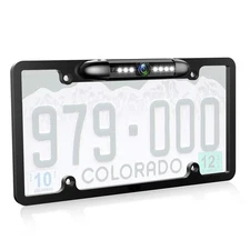 License Plate Backup HD Camera, Rear View Camera 170° Viewing Angle Universal...