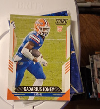 SCORE Kadarius Toney Florida Gators (RC) Rookie NCAA Football Trading Card. rookie card picture