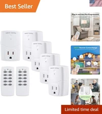 Mini Wireless Remote Control Outlet Switch Power Plug in for Household Applia...