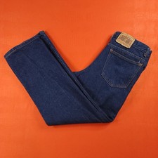 Sears Vintage 90's Men's Husky Straight Leg Dark Wash Blue Jeans Size 33 x 29