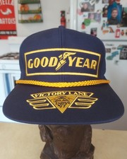Vtg Goodyear Gold Rope Snapback Hat Swingster Made in USA #1 In Racing 1997