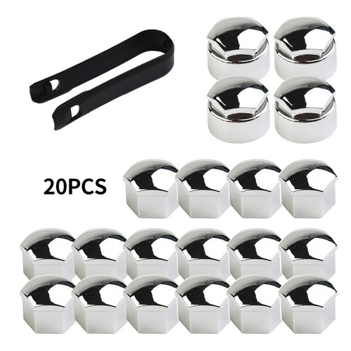 Nut Cap Wheel Bolts 20x 17mm Chrome Easy To Fit For Any Car High Quality - Picture 3 of 19