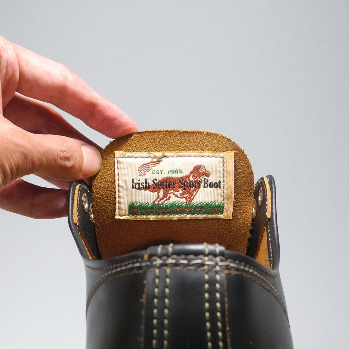 【98’s四角犬タグ茶芯】REDWING 8179 8½ E26.5cm Red Wing 9894 Oxford 9D Klondike Tea Core Dog Tag Reprint
