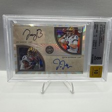 2020 LEGACY JOE BURROW JUSTIN JEFFERSON FUTURE INK COMBOS Dual Autograph /10 LSU