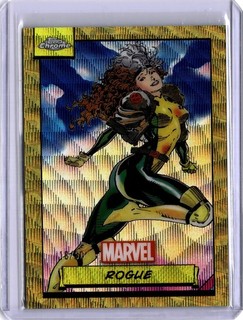 Topps Chrome Marvel 2024 1st Edition Rogue /50 Gold Wave #96