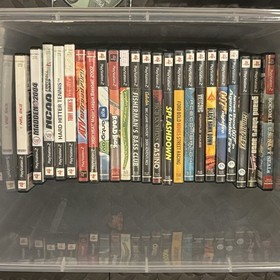 Sony Playstation 2 PS2 Fat Console SCPH-30001 & 35 Games Tested Working Lot