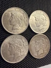 1922-1925 Peace Dollars 4 Coin Lot Philadelphia Mint Good Condition $70 Per Coin