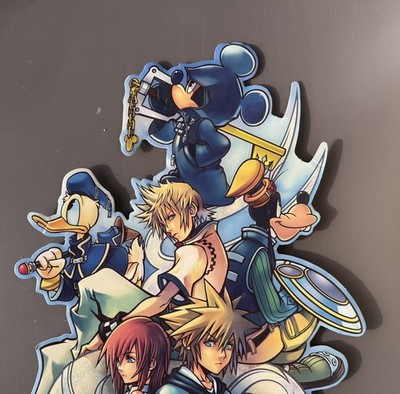 Poster Promo Officiel Kingdom Hearts 2 Sur PS2 - Vintage - 68x48 Cm
