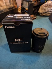 Canon RF 24-240mm f/4-6.3 IS USM Lens - Boxed, Excellent Condition + Hood
