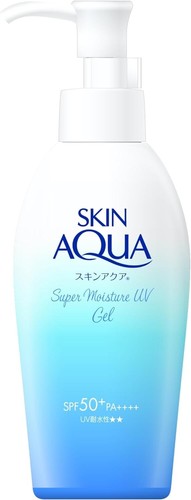 Skin Aqua Super Moisture Gel UV Sunscreen 140g SPF50+ PA++++ Pump 10pics ROHTO - Picture 2 of 4