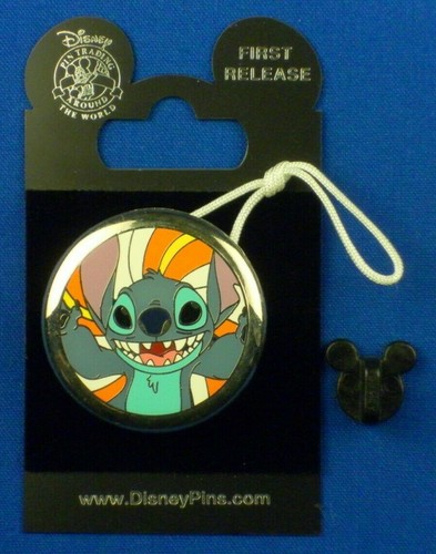 Stitch First Release Character Yo-Yo Series on card String Pin # 72342 - Picture 4 of 6