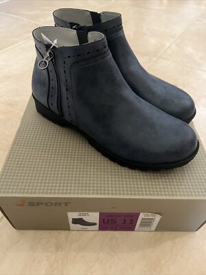 JSport by Jambu Size 11 M JENNA WEATHER READY Blue Ankle Boots New Women's  Shoes