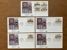 1980 15c American Architecture 1838-41 Gill Craft FDC Master Set of (5)