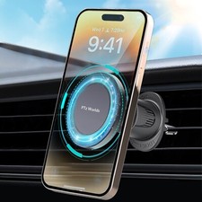 Upgraded Magnetic Phone Holder for Air vent, Windshield, Dashboard, Car Cup, 360