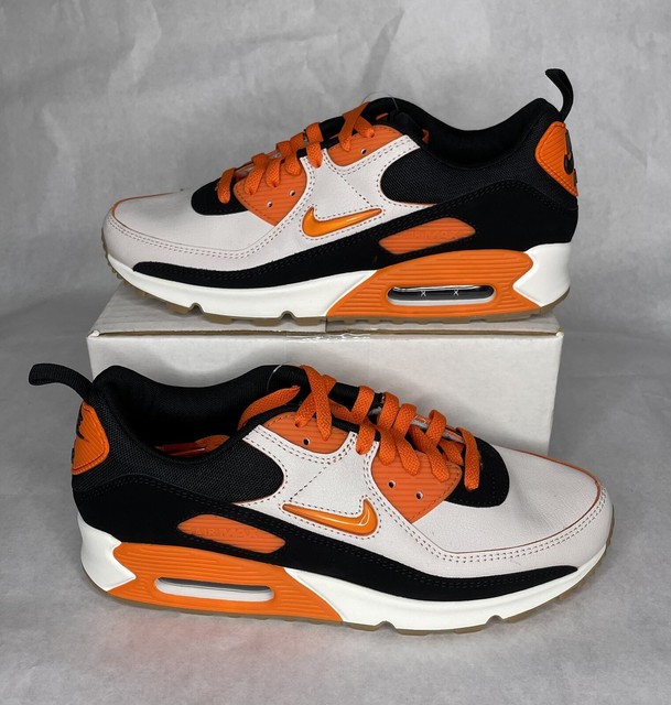 Nike Air Max 90 Men, Black White Safety Orange | Graffitishop