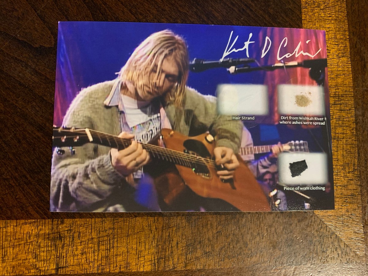 Kurt Cobain Nirvana hair strand speck relic & Worn Piece Dirt