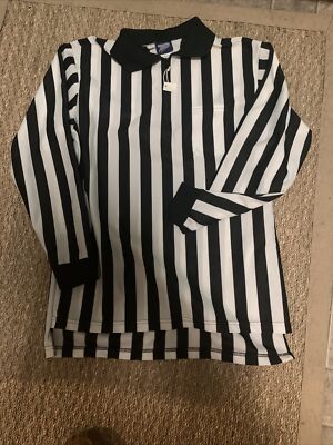 MEN'S REFEREE LONG SLEEVE SHIRT ADULT LARGE By Dalco Athletic NEW